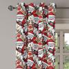 Ambesonne Abstract Grommet Curtain, Vertical Lines in Earthen Toned Color Stripes Various Shades Pattern, Decorative 2-Panel Window Drapes for Bedroom Living Room, 50″ x 84″, Pale Caramel Chocolate(Pale Brown White and Red)
