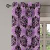 Ambesonne Abstract Grommet Curtain, Vertical Lines in Earthen Toned Color Stripes Various Shades Pattern, Decorative 2-Panel Window Drapes for Bedroom Living Room, 50″ x 84″, Pale Caramel Chocolate(Black Redwood Violet)