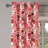 Ambesonne Abstract Grommet Curtain, Vertical Lines in Earthen Toned Color Stripes Various Shades Pattern, Decorative 2-Panel Window Drapes for Bedroom Living Room, 50″ x 84″, Pale Caramel Chocolate(Ruby Red White)