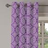 Ambesonne Abstract Grommet Curtain, Vertical Lines in Earthen Toned Color Stripes Various Shades Pattern, Decorative 2-Panel Window Drapes for Bedroom Living Room, 50″ x 84″, Pale Caramel Chocolate(White Purple)