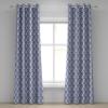 Ambesonne Abstract Grommet Curtain, Vertical Lines in Earthen Toned Color Stripes Various Shades Pattern, Decorative 2-Panel Window Drapes for Bedroom Living Room, 50″ x 84″, Pale Caramel Chocolate(Blue Navy Blue White)