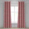 Ambesonne Abstract Grommet Curtain, Vertical Lines in Earthen Toned Color Stripes Various Shades Pattern, Decorative 2-Panel Window Drapes for Bedroom Living Room, 50″ x 84″, Pale Caramel Chocolate(Ruby White)