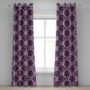 Ambesonne Abstract Grommet Curtain, Vertical Lines in Earthen Toned Color Stripes Various Shades Pattern, Decorative 2-Panel Window Drapes for Bedroom Living Room, 50″ x 84″, Pale Caramel Chocolate(Black Redwood Violet)