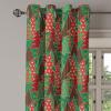 Ambesonne Abstract Grommet Curtain, Vertical Lines in Earthen Toned Color Stripes Various Shades Pattern, Decorative 2-Panel Window Drapes for Bedroom Living Room, 50″ x 84″, Pale Caramel Chocolate(Dark Coral Dark Green)