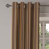 Ambesonne Abstract Grommet Curtain, Vertical Lines in Earthen Toned Color Stripes Various Shades Pattern, Decorative 2-Panel Window Drapes for Bedroom Living Room, 50″ x 84″, Pale Caramel Chocolate(Pale Caramel Chocolate)