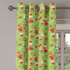 Ambesonne Abstract Grommet Curtain, Vertical Lines in Earthen Toned Color Stripes Various Shades Pattern, Decorative 2-Panel Window Drapes for Bedroom Living Room, 50″ x 84″, Pale Caramel Chocolate(Apple Green Red)