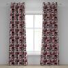 Ambesonne Abstract Grommet Curtain, Vertical Lines in Earthen Toned Color Stripes Various Shades Pattern, Decorative 2-Panel Window Drapes for Bedroom Living Room, 50″ x 84″, Pale Caramel Chocolate(Vermilion and Charcoal Grey)