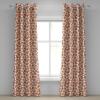 Ambesonne Abstract Grommet Curtain, Vertical Lines in Earthen Toned Color Stripes Various Shades Pattern, Decorative 2-Panel Window Drapes for Bedroom Living Room, 50″ x 84″, Pale Caramel Chocolate(Pale Brown and White)