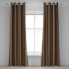 Ambesonne Abstract Grommet Curtain, Vertical Lines in Earthen Toned Color Stripes Various Shades Pattern, Decorative 2-Panel Window Drapes for Bedroom Living Room, 50″ x 84″, Pale Caramel Chocolate(Pale Caramel Chocolate)