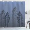 Ambesonne Antlers Shower Curtain, Moose in Winter Forest Wildlife Reindeer Christmas Theme Watercolor Painting Style, Cloth Fabric Bathroom Decor Set with Hooks, 69″ W x 70″ L, Beige Green(Blue Lavender)