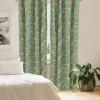 Ambesonne Birds and Nature Curtains, Delicate Spring Chill with Leafy Flowers with Wingy Animals, Window Treatments 2 Panel Set for Living Room Bedroom, Pair of – 28″ x 84″, Blush Laurel Green White(Multicolor Brown)