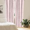 Ambesonne Birds and Nature Curtains, Delicate Spring Chill with Leafy Flowers with Wingy Animals, Window Treatments 2 Panel Set for Living Room Bedroom, Pair of – 28″ x 84″, Blush Laurel Green White(White and Pink)