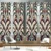 Ambesonne Birds and Nature Curtains, Delicate Spring Chill with Leafy Flowers with Wingy Animals, Window Treatments 2 Panel Set for Living Room Bedroom, Pair of – 28″ x 84″, Blush Laurel Green White(Green Maroon Eggshell)