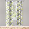 Ambesonne Birds and Nature Curtains, Delicate Spring Chill with Leafy Flowers with Wingy Animals, Window Treatments 2 Panel Set for Living Room Bedroom, Pair of – 28″ x 84″, Blush Laurel Green White(Green Yellow)