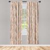 Ambesonne Birds and Nature Curtains, Delicate Spring Chill with Leafy Flowers with Wingy Animals, Window Treatments 2 Panel Set for Living Room Bedroom, Pair of – 28″ x 84″, Blush Laurel Green White(Orange Peach)