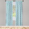 Ambesonne Birds and Nature Curtains, Delicate Spring Chill with Leafy Flowers with Wingy Animals, Window Treatments 2 Panel Set for Living Room Bedroom, Pair of – 28″ x 84″, Blush Laurel Green White(Turquoise Blue)