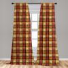 Ambesonne Birds and Nature Curtains, Delicate Spring Chill with Leafy Flowers with Wingy Animals, Window Treatments 2 Panel Set for Living Room Bedroom, Pair of – 28″ x 84″, Blush Laurel Green White(Paprika Orange Rust)