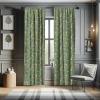 Ambesonne Birds and Nature Curtains, Delicate Spring Chill with Leafy Flowers with Wingy Animals, Window Treatments 2 Panel Set for Living Room Bedroom, Pair of – 28″ x 84″, Blush Laurel Green White(Multicolor Brown)