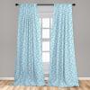 Ambesonne Birds and Nature Curtains, Delicate Spring Chill with Leafy Flowers with Wingy Animals, Window Treatments 2 Panel Set for Living Room Bedroom, Pair of – 28″ x 84″, Blush Laurel Green White(Baby Blue)