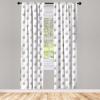 Ambesonne Birds and Nature Curtains, Delicate Spring Chill with Leafy Flowers with Wingy Animals, Window Treatments 2 Panel Set for Living Room Bedroom, Pair of – 28″ x 84″, Blush Laurel Green White(White Pink)
