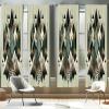 Ambesonne Birds and Nature Curtains, Delicate Spring Chill with Leafy Flowers with Wingy Animals, Window Treatments 2 Panel Set for Living Room Bedroom, Pair of – 28″ x 84″, Blush Laurel Green White(Camel Black and Reseda Green)