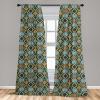 Ambesonne Birds and Nature Curtains, Delicate Spring Chill with Leafy Flowers with Wingy Animals, Window Treatments 2 Panel Set for Living Room Bedroom, Pair of – 28″ x 84″, Blush Laurel Green White(Caramel Blue Grey)