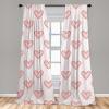Ambesonne Birds and Nature Curtains, Delicate Spring Chill with Leafy Flowers with Wingy Animals, Window Treatments 2 Panel Set for Living Room Bedroom, Pair of – 28″ x 84″, Blush Laurel Green White(Blush Cream)