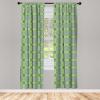 Ambesonne Birds and Nature Curtains, Delicate Spring Chill with Leafy Flowers with Wingy Animals, Window Treatments 2 Panel Set for Living Room Bedroom, Pair of – 28″ x 84″, Blush Laurel Green White(Fern Green White)