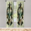 Ambesonne Birds and Nature Curtains, Delicate Spring Chill with Leafy Flowers with Wingy Animals, Window Treatments 2 Panel Set for Living Room Bedroom, Pair of – 28″ x 84″, Blush Laurel Green White(Camel Black and Reseda Green)