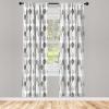 Ambesonne Birds and Nature Curtains, Delicate Spring Chill with Leafy Flowers with Wingy Animals, Window Treatments 2 Panel Set for Living Room Bedroom, Pair of – 28″ x 84″, Blush Laurel Green White(Dimgray)