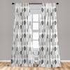 Ambesonne Birds and Nature Curtains, Delicate Spring Chill with Leafy Flowers with Wingy Animals, Window Treatments 2 Panel Set for Living Room Bedroom, Pair of – 28″ x 84″, Blush Laurel Green White(Dimgray)