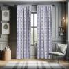 Ambesonne Birds and Nature Curtains, Delicate Spring Chill with Leafy Flowers with Wingy Animals, Window Treatments 2 Panel Set for Living Room Bedroom, Pair of – 28″ x 84″, Blush Laurel Green White(Grey Violet)