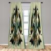 Ambesonne Birds and Nature Curtains, Delicate Spring Chill with Leafy Flowers with Wingy Animals, Window Treatments 2 Panel Set for Living Room Bedroom, Pair of – 28″ x 84″, Blush Laurel Green White(Camel Black and Reseda Green)