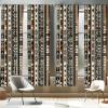 Ambesonne Birds and Nature Curtains, Delicate Spring Chill with Leafy Flowers with Wingy Animals, Window Treatments 2 Panel Set for Living Room Bedroom, Pair of – 28″ x 84″, Blush Laurel Green White(Redwood Dark Taupe)