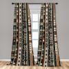 Ambesonne Birds and Nature Curtains, Delicate Spring Chill with Leafy Flowers with Wingy Animals, Window Treatments 2 Panel Set for Living Room Bedroom, Pair of – 28″ x 84″, Blush Laurel Green White(Redwood Dark Taupe)
