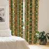 Ambesonne Birds and Nature Curtains, Delicate Spring Chill with Leafy Flowers with Wingy Animals, Window Treatments 2 Panel Set for Living Room Bedroom, Pair of – 28″ x 84″, Blush Laurel Green White(Green Red)