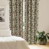 Ambesonne Birds and Nature Curtains, Delicate Spring Chill with Leafy Flowers with Wingy Animals, Window Treatments 2 Panel Set for Living Room Bedroom, Pair of – 28″ x 84″, Blush Laurel Green White(Dark Green)