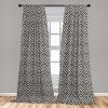 Ambesonne Birds and Nature Curtains, Delicate Spring Chill with Leafy Flowers with Wingy Animals, Window Treatments 2 Panel Set for Living Room Bedroom, Pair of – 28″ x 84″, Blush Laurel Green White(Charcoal)