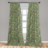 Ambesonne Birds and Nature Curtains, Delicate Spring Chill with Leafy Flowers with Wingy Animals, Window Treatments 2 Panel Set for Living Room Bedroom, Pair of – 28″ x 84″, Blush Laurel Green White(Multicolor Brown)