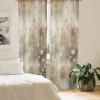 Ambesonne Bohemian Curtains, Boho Botanical Pattern of Thin Dried Branches and Blooming Roses, Window Treatments 2 Panel Set for Living Room Bedroom, Pair of – 28″ x 63″, Dark Tan Blue and Pale Sepia