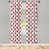 Ambesonne Bohemian Curtains, Bold and Big Feather Motif on Southwestern Inspired Striped Print, Window Treatments 2 Panel Set for Living Room Bedroom, Pair of – 28″ x 63″, Cadet Blue Beige and Brown(Dark Coral White Green)