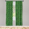Ambesonne Bohemian Curtains, Bold and Big Feather Motif on Southwestern Inspired Striped Print, Window Treatments 2 Panel Set for Living Room Bedroom, Pair of – 28″ x 63″, Cadet Blue Beige and Brown(Emerald Green)