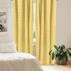 Ambesonne Bohemian Curtains, Bold and Big Feather Motif on Southwestern Inspired Striped Print, Window Treatments 2 Panel Set for Living Room Bedroom, Pair of – 28″ x 63″, Cadet Blue Beige and Brown(White Marigold)