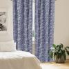 Ambesonne Bohemian Curtains, Bold and Big Feather Motif on Southwestern Inspired Striped Print, Window Treatments 2 Panel Set for Living Room Bedroom, Pair of – 28″ x 63″, Cadet Blue Beige and Brown(Blue Navy)