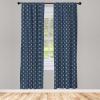 Ambesonne Bohemian Curtains, Bold and Big Feather Motif on Southwestern Inspired Striped Print, Window Treatments 2 Panel Set for Living Room Bedroom, Pair of – 28″ x 63″, Cadet Blue Beige and Brown(Petrol Blue)