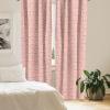 Ambesonne Bohemian Curtains, Bold and Big Feather Motif on Southwestern Inspired Striped Print, Window Treatments 2 Panel Set for Living Room Bedroom, Pair of – 28″ x 63″, Cadet Blue Beige and Brown(Coral Grey)