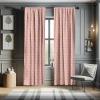 Ambesonne Bohemian Curtains, Bold and Big Feather Motif on Southwestern Inspired Striped Print, Window Treatments 2 Panel Set for Living Room Bedroom, Pair of – 28″ x 63″, Cadet Blue Beige and Brown(Coral Grey)