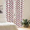 Ambesonne Bohemian Curtains, Bold and Big Feather Motif on Southwestern Inspired Striped Print, Window Treatments 2 Panel Set for Living Room Bedroom, Pair of – 28″ x 63″, Cadet Blue Beige and Brown(Dark Coral White Green)