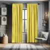 Ambesonne Bohemian Curtains, Bold and Big Feather Motif on Southwestern Inspired Striped Print, Window Treatments 2 Panel Set for Living Room Bedroom, Pair of – 28″ x 63″, Cadet Blue Beige and Brown(Avocado Green)