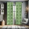 Ambesonne Bohemian Curtains, Bold and Big Feather Motif on Southwestern Inspired Striped Print, Window Treatments 2 Panel Set for Living Room Bedroom, Pair of – 28″ x 63″, Cadet Blue Beige and Brown(White Green)